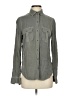 Aeropostale 100% Rayon Gray Long Sleeve Button-Down Shirt Size S - photo 1