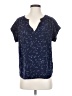 Gap 100% Modal Stars Blue Short Sleeve Blouse Size XS - photo 1