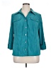 JM Collection Teal 3/4 Sleeve Blouse Size 1X - photo 1