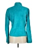 Express 100% Leather Teal Cardigan Size 13 - 14 - photo 2