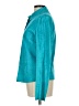 Express 100% Leather Teal Cardigan Size 13 - 14 - photo 5