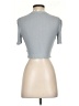 Silence and Noise Gray Blue Short Sleeve Turtleneck Size S - photo 2