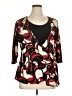 Studio 1940 Red 3/4 Sleeve Blouse Size 14 - 16 - photo 1