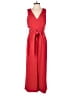 J.Crew 100% Polyester Solid Red Jumpsuit Size 0 - photo 1