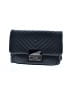 Aqua 100% Polyurethane Chevron-herringbone Black Belt Bag One size - photo 1