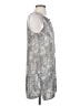 Mossimo 100% Polyester Silver Sleeveless Blouse Size S - photo 4