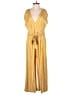 BB Dakota 100% Rayon Stripes Yellow Jumpsuit Size 6 - photo 1