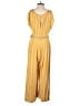 BB Dakota 100% Rayon Stripes Yellow Jumpsuit Size 6 - photo 2