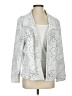 Cheryl Nash Windridge Print Silver Blazer Size S (estimated) - photo 1