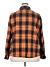 Unbranded Plaid Orange Long Sleeve Blouse Size 3X - photo 2
