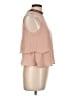 Zara Basic Solid Pink Sleeveless Blouse Size L - photo 4