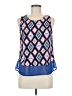 Sugar Lips 100% Polyester Blue Sleeveless Blouse Size M - photo 1