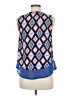 Sugar Lips 100% Polyester Blue Sleeveless Blouse Size M - photo 2