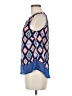 Sugar Lips 100% Polyester Blue Sleeveless Blouse Size M - photo 5
