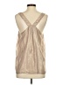 Joie 100% Polyester Metallic Tan Sleeveless Blouse Size S - photo 2