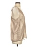 Joie 100% Polyester Metallic Tan Sleeveless Blouse Size S - photo 4