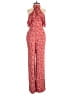 Ale by Alessandra 100% Rayon Paisley Red Jumpsuit Size XS - photo 1