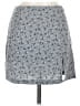 Exact Change Print Gray Casual Skirt Size 7 - photo 1
