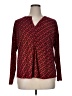 Dana Buchman Red Long Sleeve Blouse Size XL - photo 1