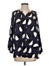Tucker Hearts Blue 3/4 Sleeve Blouse Size S - photo 1