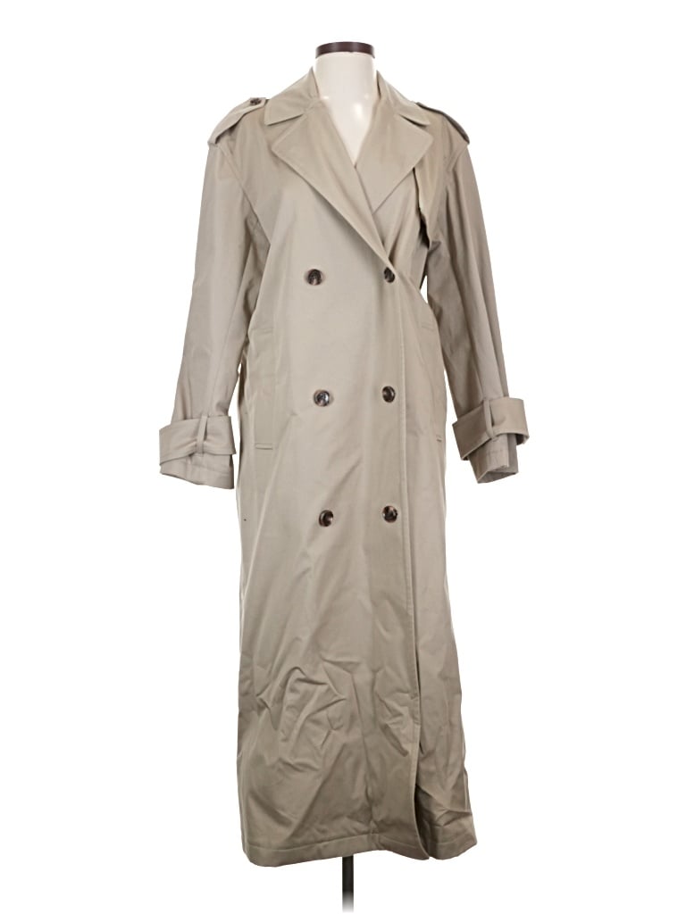 Pre-owned Theory Trenchcoat In Tan