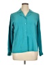 BFA Classics 100% Polyester Teal Long Sleeve Blouse Size 14 - photo 1