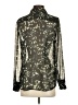 Gap 100% Polyester Camo Green Long Sleeve Blouse Size S - photo 2