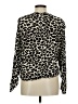 Naf Naf Animal Print Ivory Black Long Sleeve Blouse Size M - photo 2