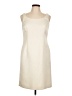 Talbots 100% Polyester Solid Ivory Cocktail Dress Size 10 (petite) - photo 1