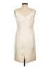 Talbots 100% Polyester Solid Ivory Cocktail Dress Size 10 (petite) - photo 2