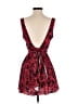 DRA 100% Polyester Paisley Red Cocktail Dress Size S - photo 2