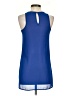 Socialite 100% Polyester Blue Sleeveless Blouse Size XS - photo 2