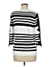 Alison Sheri Stripes White Pullover Sweater Size M - photo 2