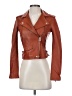 IRO 100% Leather Orange Brown Leather Jacket Size EU (FR) 34 / US 2 - photo 1