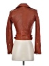 IRO 100% Leather Orange Brown Leather Jacket Size EU (FR) 34 / US 2 - photo 2
