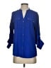 Calvin Klein 100% Polyester Blue 3/4 Sleeve Blouse Size XS - photo 1