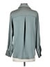 MNG 100% Polyester Metallic Gray Long Sleeve Blouse Size 4 - photo 2