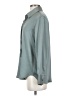 MNG 100% Polyester Metallic Gray Long Sleeve Blouse Size 4 - photo 5