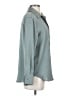 MNG 100% Polyester Metallic Gray Long Sleeve Blouse Size 4 - photo 4