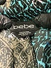 Bebe Print Blue Casual Pants Size XXS - photo 3