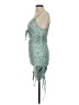 Shein Paisley Teal Cocktail Dress Size M (estimated) - photo 5
