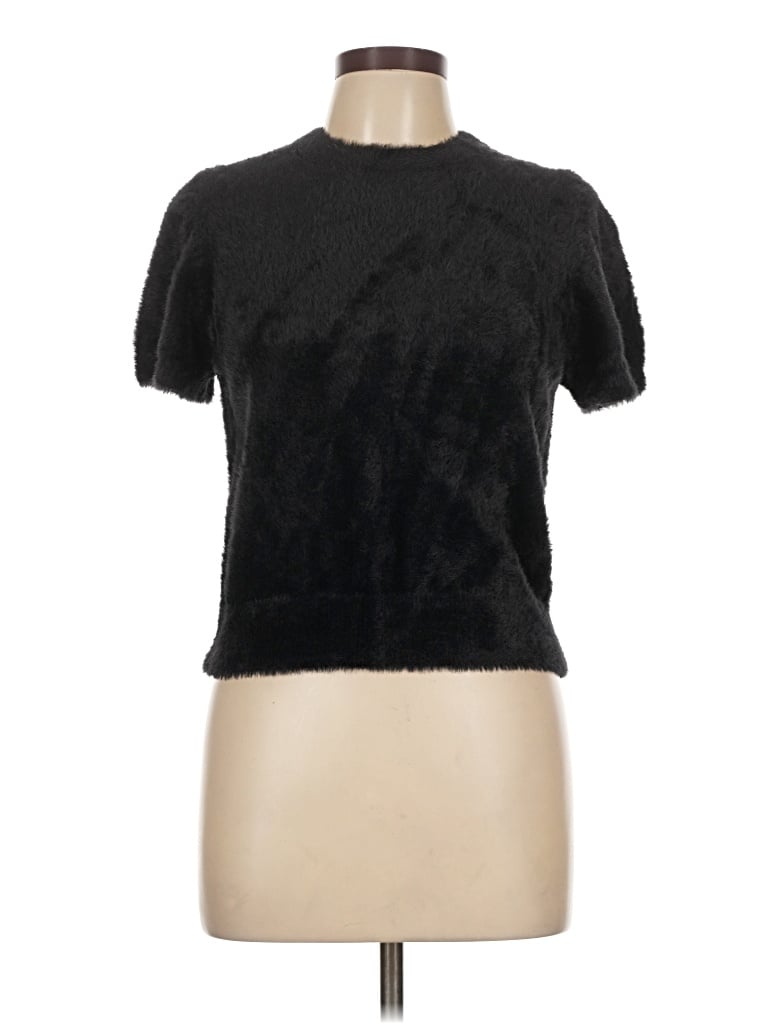 Pre-owned Open Edit Cardigan Sweater In Black