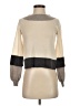Philosophy di Alberta Ferretti 100% Virgin Wool Color Block Tan Wool Pullover Sweater Size 4 - photo 1