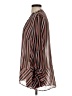 CAbi 100% Polyester Stripes Brown Long Sleeve Blouse Size S - photo 5