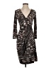 BCBGMAXAZRIA Animal Print Brown Cocktail Dress Size S - photo 1