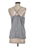 Banana Republic 100% Polyester Silver Sleeveless Top Size XS - photo 2