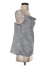Banana Republic 100% Polyester Silver Sleeveless Top Size XS - photo 4