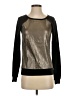 Bailey 44 Metallic Silver Long Sleeve Top Size S - photo 1