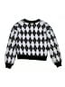 FRESHMAN Argyle Black Cardigan Size 7 - photo 2
