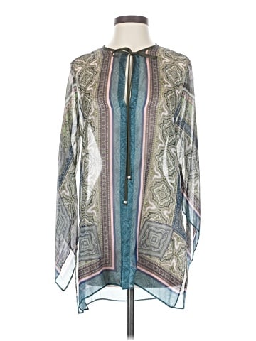 Analili Long Sleeve Silk Top (view 1)